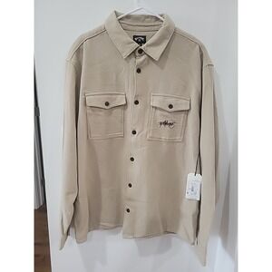 Billabong Wave Washed Flannel Men's Shirt Beige. Size XL. Button Up. NWT